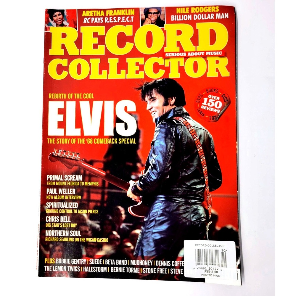 Record Collector Magazine Elvis Presley 68 Comeback Special Oct 2018 Issue 484